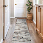 Rugshop Contemporary Gray Striated Area Rug Durable, Kid & Pet Friendly 2' 3" x 6' Runner Ideal for Hallway, Kitchen, Entryway, or Behind The Sofa