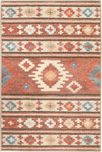 Dash & Albert Canyon Natural Machine Washable Rug, 4 X 6 Feet, Natural Geometric Pattern - Premium Luxury Hotel Quality Soft Breathable Hypoallergenic Machine Washable Easy Care All Season