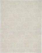 Nourison Home Textured Home Beige Ivory 7'10" x 9'10" Area Rug - Easy Clean, Non Shedding, Bed Room, Living Room, Dining Room, Kitchen (8' x 10')