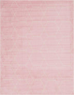 Unique Loom Trellis Frieze Collection Area Rug - Geometric (8' x 10', Light Pink/ Ivory)