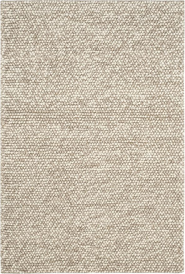 SAFAVIEH Area Rug 3x5 - Natura Collection - Beige, Handmade Wool Blend, Textured Design, Ideal for Living Room, Bedroom, Dining Space (NAT620B)