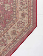Unique Loom Sialk Hill Collection Area Rug - Washington (5' 3" Octagon Burgundy/Cream)