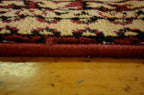 Unique Loom Taftan Collection Border Geometric Tribal Inspired Design Area Rug (2' 11 x 16' 5 Runner, Red/ Gold)