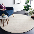 SAFAVIEH Natura Collection Area Rug - 4' x 6' Oval, Ivory, Handmade Wool Blend, Textured Design, Ideal for Living Room, Bedroom, Dining Space (NAT620A)