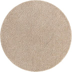 Unique Loom Solid Shag Collection Area Rug (10' 2" Round, Taupe)