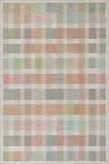 Dash & Albert Chanan Plaid Multi Machine Washable Rug, 6 X 9 Feet, Multicolored/Ivory Plaid Pattern