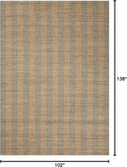 Loloi Chris Loves Julia Judy Collection JUD-04 Natural/Sky 8'-6" x 11'-6" Area Rug