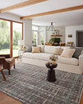 Loloi Angela Rose Ember Collection EMB-08 Espresso/Multi 18" x 18" Sample Rug