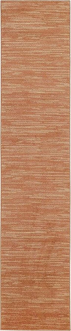 Nourison Home Nourison Essentials Rust 2' x 6' Area Rug - Easy Clean, Non Shedding, Bed Room, Living Room, Dining Room, Kitchen (6' Runner)