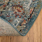 Unique Loom Isabella Collection Area Rug - Rossellini (7' 10" x 10' Oval, Blue/ Beige)