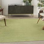 Nourison Home Nourison Essentials Green 5' x Square Area Rug - Easy Clean, Non Shedding, Bed Room, Living Room, Dining Room, Kitchen (5' x Square)