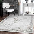 GLORY RUGS Area Rugs Marble 8x10 Cream Gray Carpet Modern Abstract Rug Living Room Dining Bedroom Rug