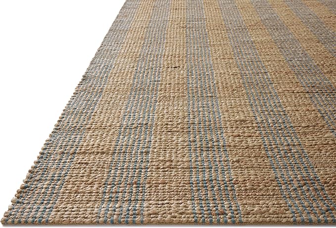 Loloi Chris Loves Julia Judy Collection JUD-04 Natural/Sky 3'-6" x 5'-6" Accent Rug