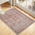 Kuden 2x3 Small Rug, Machine Washable, Non-Slip Backing, Vintage Style, Soft, Low Pile, Area Rugs for Entryway Kitchen Indoor Entrance