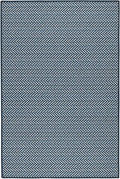Dash and Albert Herringbone Machine Washable Area Rug - 6' x 9' Navy - Geometric Accent Rug - Anti-Slip Backing, Lightweight, Machine Washable, High Traffic Areas Kitchen, Mudroom, Laundry Room