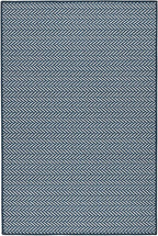 Dash and Albert Herringbone Machine Washable Area Rug - 6' x 9' Navy - Geometric Accent Rug - Anti-Slip Backing, Lightweight, Machine Washable, High Traffic Areas Kitchen, Mudroom, Laundry Room