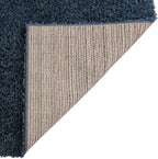 Unique Loom Davos Shag Collection Area Rug - Solid (3' 3" Square, Marine Blue)