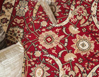 Unique Loom Espahan Collection Area Rug - Cape Cod (5' 1" x 8' Rectangle, Red/ Beige)