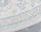 Unique Loom Salzburg Collection Classic Traditional Design Oriental Inspired Border Area Rug (8' 0 x 8' 0 Round, Gray/Beige)