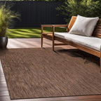 Beverly Rug Indoor Outdoor Rug 10x14, Washable Outside Carpet for Patio, Deck, Porch, Solid Modern Area Rug, Water Resistant, Gold Brown
