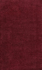Eyely UES100Q-15 Supersoft Haze Solid Low-Pile Indoor Area Rug, Coastal, Bohemian, Minimalist, Classic, Casual for Bedroom,Kitchen,Living Room,Non Shedding,Easy-Washing, Red, 12 X 15