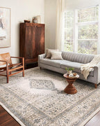 Loloi Teagan Collection TEA-02 Oatmeal/Ivory 2'-8" x 4' Accent Rug, Large, Soft Neutral Rug, High-Traffic for Living Room, Bedroom, Home Office, Dining Area