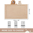 BEQHAUSE Dog Door Mat for Muddy Paws 32"x48" Dirt Trapper Absorbent Doormat Non Slip Entryway Rugs Washable Stain Resistant Welcome Floor Mat Soft Low-Profile for Front Back Door, Beige