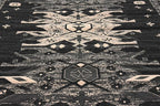 Unique Loom Taftan Collection Border Geometric Tribal Inspired Design Area Rug (9' 0 x 12' 0 Rectangular, Black/ Gray)