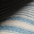 Dash & Albert Vion Blue Machine Washable Rug, 6 X 9 Feet, Blue/Grey Stripe Pattern