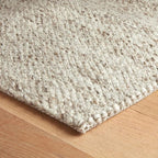 Dash & Albert Loggia Natural Handwoven Wool Rug, Runner-2.5 X 8 Feet, Natural Solid Pattern - Premium Luxury Hotel Quality Soft Breathable Hypoallergenic Machine Washable Easy Care All Season