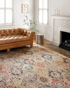 Loloi Jocelyn Collection JOC-07 Khaki/Multi 9'-6" x 12'-6" .38" Thick Area Rug