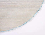 Unique Loom Davos Shag Collection Area Rug - Solid (10' Round, Aqua)