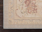 Unique Loom Versailles Collection Traditional Classic Floral Motif Area Rug (8' 0 x 10' 0 Rectangular, Slate Blue/ Ivory)