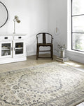 Loloi Teagan Collection TEA-01 Natural/Lt. Grey 2'-8" x 4' Accent Rug, Large, Soft Neutral Rug, High-Traffic for Living Room, Bedroom, Home Office, Dining Area
