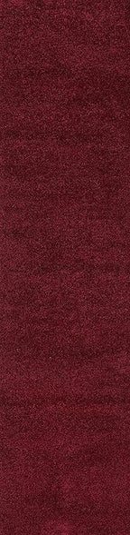 JONATHAN Y Haze Solid Low-Pile Dark Red Runner Rug 2x10, Coastal,Bohemian,Minimalist,Classic, Easy-Cleaning for Living Room,Bedroom,Kitchen,Pet Friendly,Non-Shedding (SEU100Q-210)
