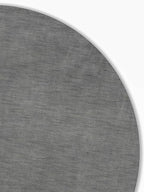 Hand Knotted Loom Wool ECO-Friendly Area Rugs - 8'x8', Round, Light Blue Color, Solid Plain Design, High Pile Handmade Anti Skid Area Rugs for Living Room, Bed Room (L00111)