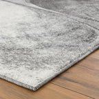 LUXE WEAVERS Spiral Abstract Gray 5x7 Area Rug