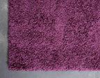 Unique Loom Solid Shag Collection Area Rug (2' 6" x 16' 5" Runner, Eggplant Purple)