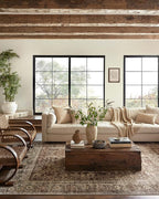Loloi Magnolia Home by Joanna Gaines Sinclair Collection SIN-01 Rust/Lagoon 2'-3" x 9'-6", .25" Pile Height, Machine Washable, Runner Rug