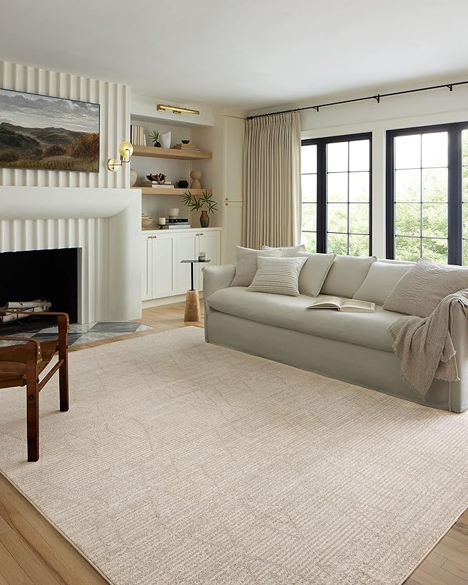 Loloi Kamala Collection KAM-03 Natural/Mist 2'-7" x 12'-0" Runner Rug