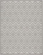 Nourison Home Versatile Silver Grey 7' x 10' Area Rug - Easy Clean, Non Shedding, Bed Room, Living Room, Dining Room, Kitchen (7' x 10')