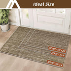 COSY HOMEER-Dirt-Trapper-Door-Mat 32"x48" Non-Slip Entryway Rugs Washable Welcome Mat Absorbent Entrance Mats Low Pile Dog Door Mats for Front Back Doomats and Wet Shoes,Taupe