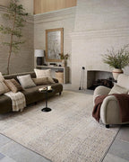Loloi Amber Lewis Bexley Collection BEX-03 Natural/Slate 2'-7" x 8'-0" Runner Rug Neutral, Textured, Living, Bedroom, Dining, Carpet