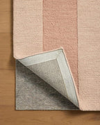 Loloi Leanne Ford Craven Collection CVN-01 Blush/Rose 2'-3" x 3'-9" Accent Rug Geometrical, Patterned, Neutral, Entryway, Mudroom, Bathroom, and Kitchen