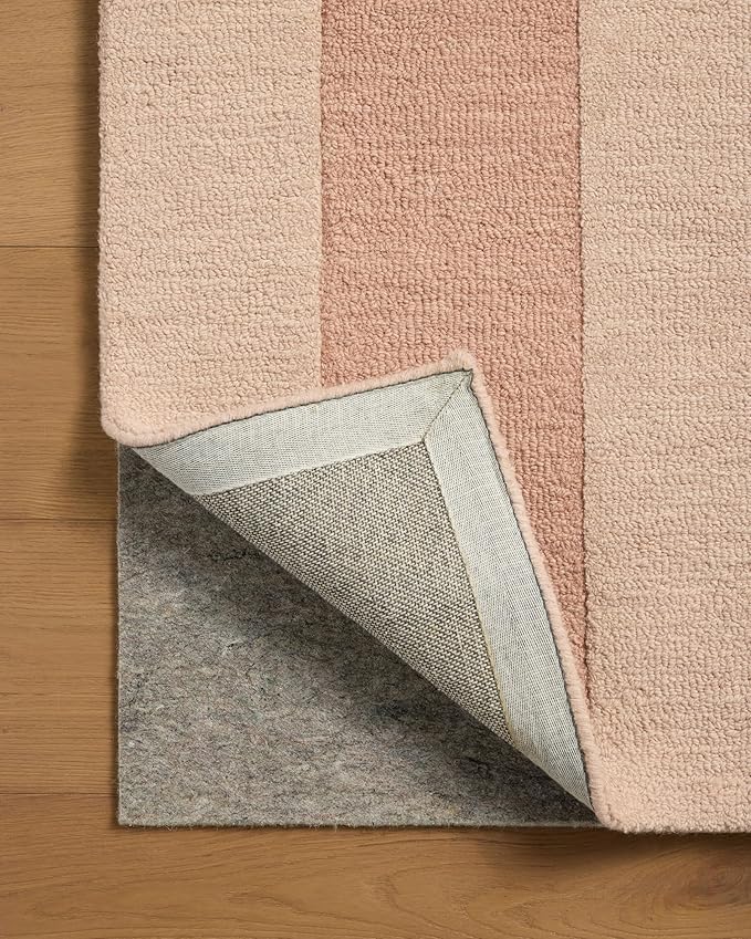 Loloi Leanne Ford Craven Collection CVN-01 Blush/Rose 2'-3" x 3'-9" Accent Rug Geometrical, Patterned, Neutral, Entryway, Mudroom, Bathroom, and Kitchen
