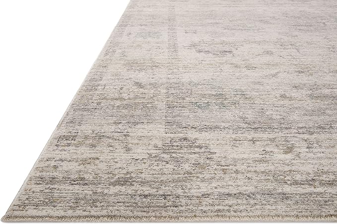 Loloi Magnolia Home by Joanna Gaines Millie Collection MIE-01 Silver/Dove 2'-7" x 10'-0", .25" Pile Height, Runner Rug