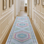 Fame Living Washable Area Rug. Modern Farmhouse. Vintage. Turkish. Bohemian. Distressed. Oriental. Traditional. Rugs for Living Room. Dining. Bedroom. Office. Entryway. Foyer. (856GP, 2'5" x 4'9")