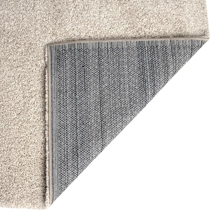 Unique Loom Solo Collection Area Rug - Calabasas (7' 10" Octagon, Ivory)