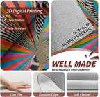 Graffiti Rugs for Living Room - Colorful Abstract Art Area Rugs 7x10, Hippie Aesthetic Funky High Traffic Lightweight Extra Large Carpet Home Decor #C090