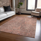 Addison Rugs Chantille ACN591 Salmon 2'6" x 3'10" Indoor Outdoor Area Rug, Easy Clean, Machine Washable, Non Shedding, Bedroom, Living Room, Dining Room, Kitchen, Patio Rug